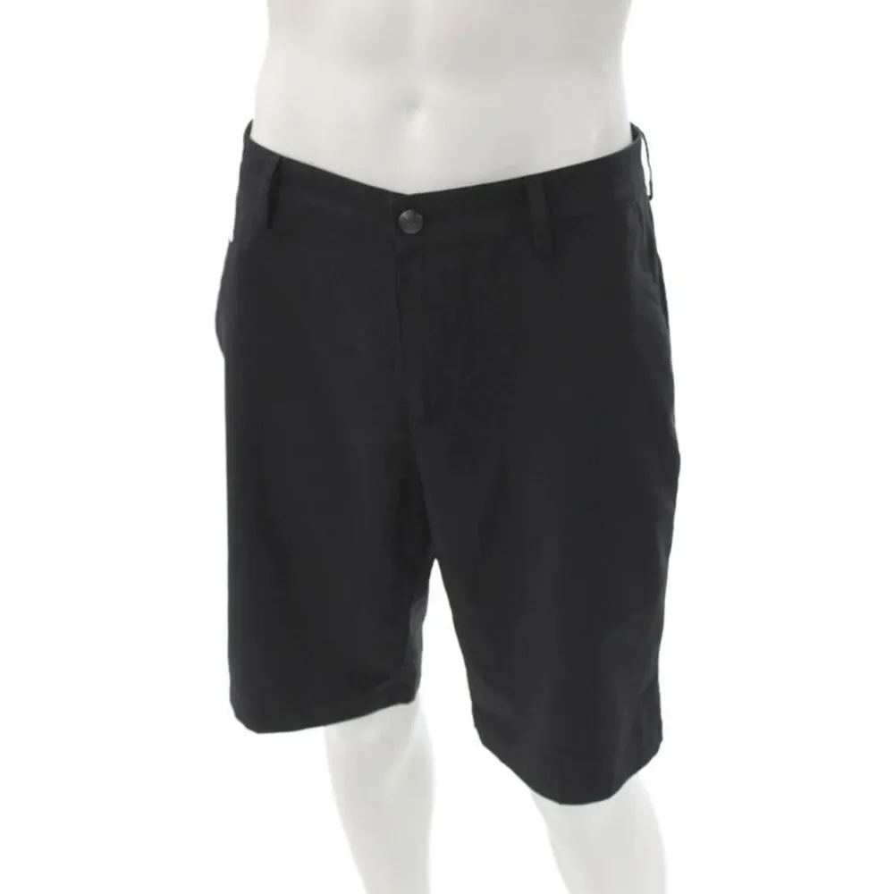 Adidas Mens Athletic Black Polyester Blend Shorts Size 32